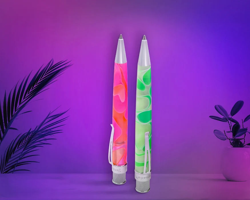Retro 51 Tornado Acrylic Cosmic Swirl Green & White Rollerball Pen