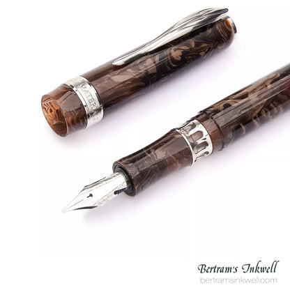 Pineider Antichi Materiali Carrara Brown Limited Edition Fountain Pen