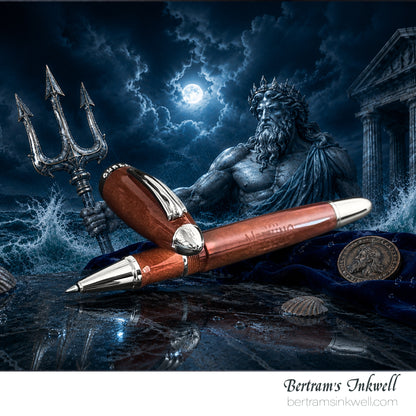 Aurora Nettuno Tridente Arena Numbered Edition Rollerball With Leather Pen Case 2011