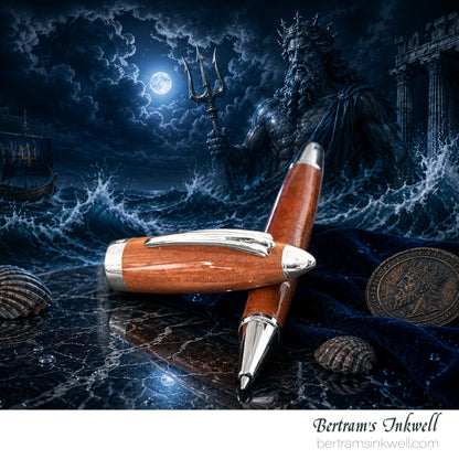 Aurora Nettuno Tridente Arena Numbered Edition Rollerball With Leather Pen Case 2011