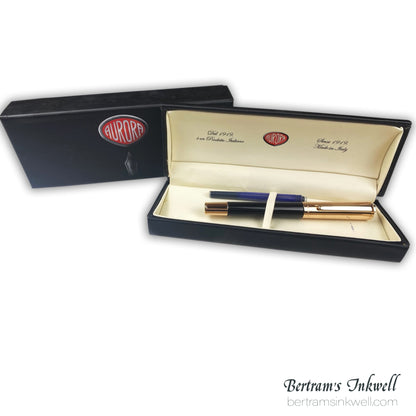 Aurora TU Black with Rose Gold PVD Fountain Pen, T11CPN, 2007