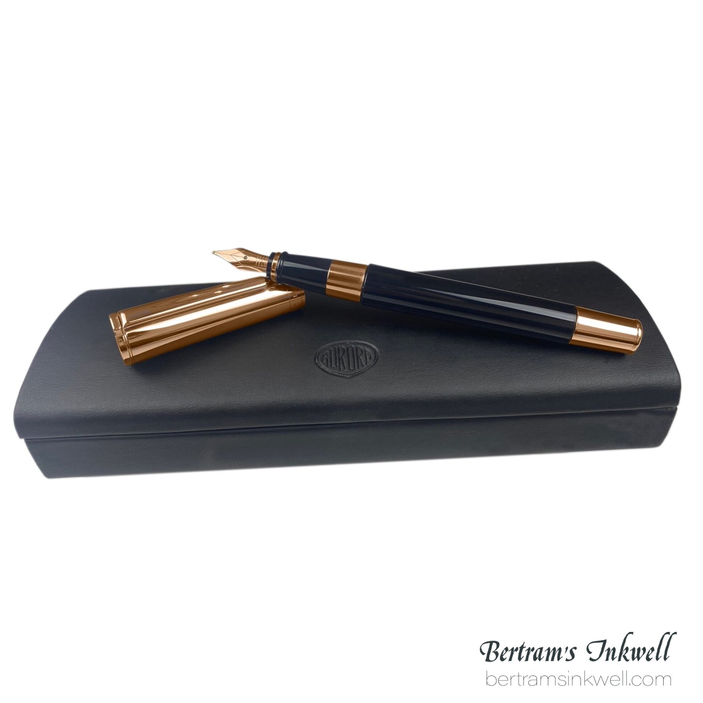 Aurora TU Black with Rose Gold PVD Fountain Pen, T11CPN, 2007