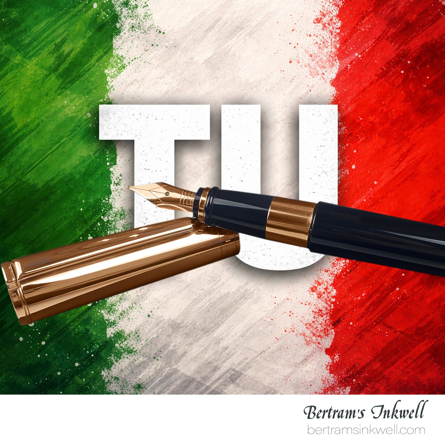 Aurora TU Black with Rose Gold PVD Fountain Pen, T11CPN, 2007