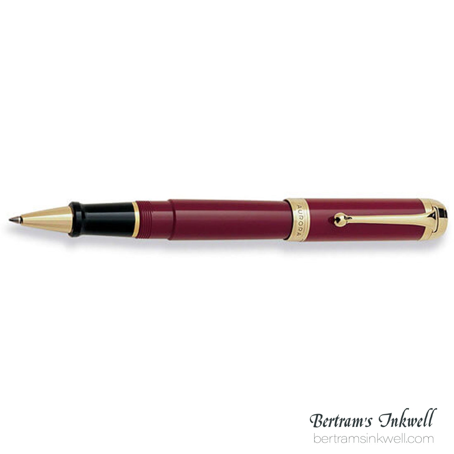 Aurora Classic Talentum Rollerball Burgundy With Gold Trim