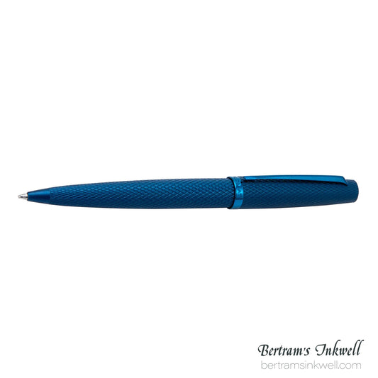 Diplomat Viper Blue Guilloche Ballpoint