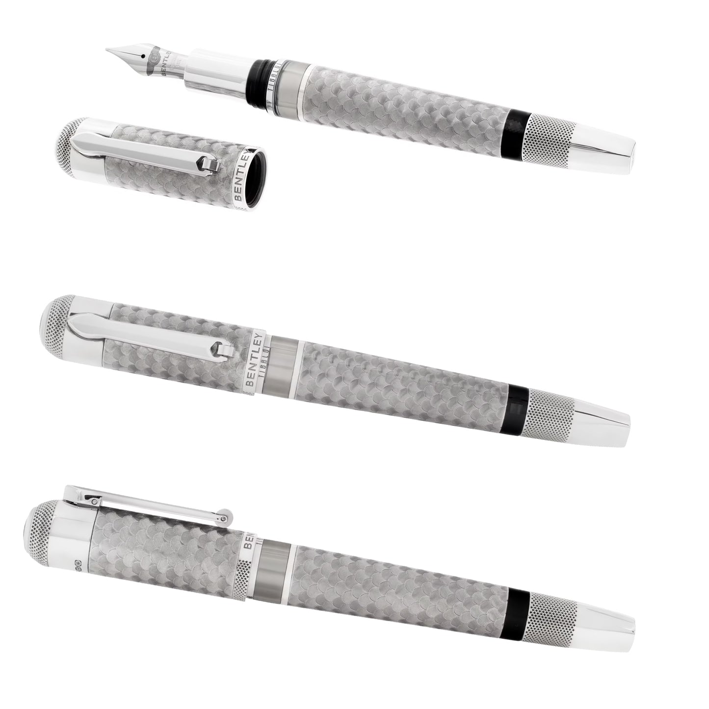 Tibaldi by Montegrappa Bentley Crewe Sterling Silver Limited Edition Fountain Pen, 2006