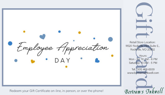 Bertram's Inkwell Gift Card - Employee Appreciation!