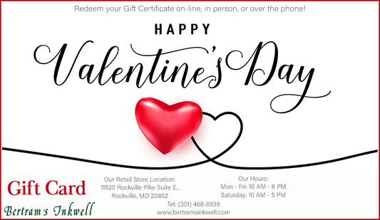 Bertram's Inkwell Gift Card - Happy Valentine's Day