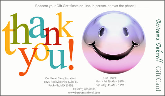 Bertram's Inkwell Gift Card - Thank You!
