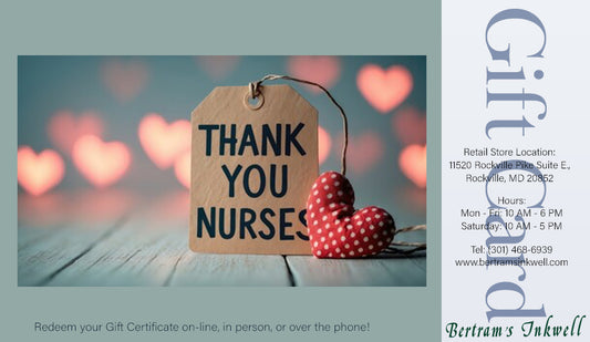 Bertram's Inkwell Gift Card - Nurse Appreciation