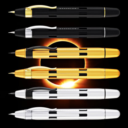 Nahvalur Eclipse Retractable Fountain Pen in Iridium