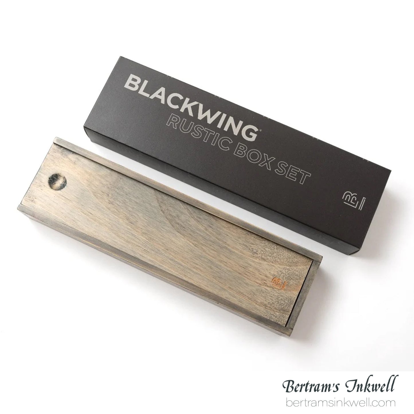 Blackwing Rustic Box with 12 Blackwing Natural Pencils