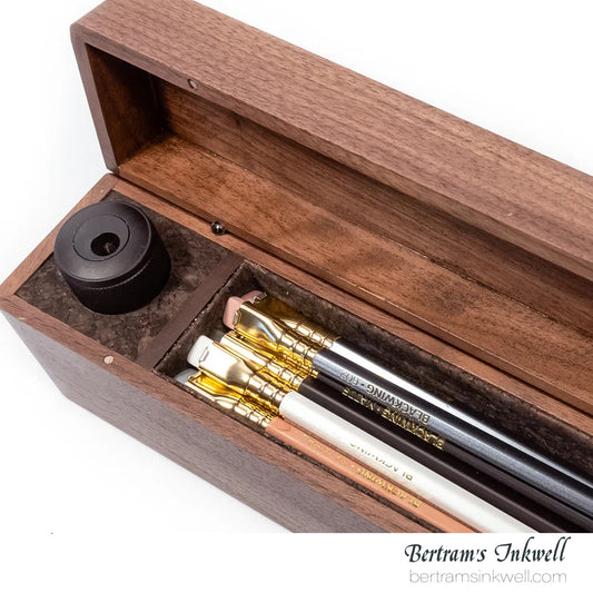 Blackwing Walnut Box with Mixed Blackwing Pencils