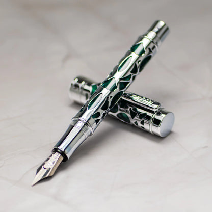 Conklin Endura Deco Crest Fountain Pen Green