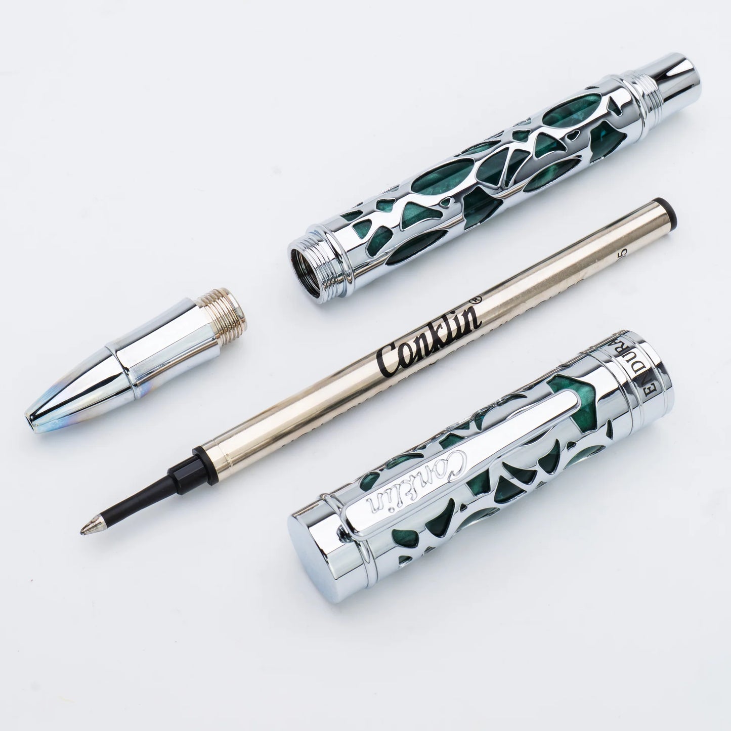 Conklin Endura Deco Crest Rollerball Pen Green