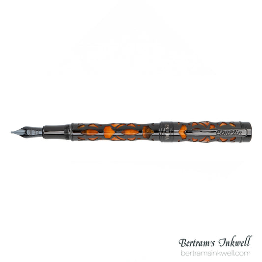 Conklin Endura Deco Crest Orange Fountain Pen