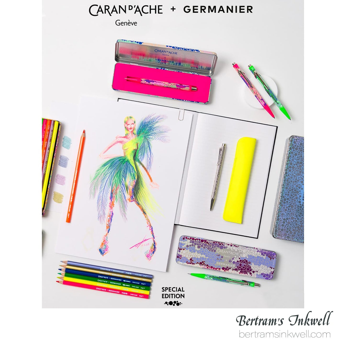 Caran d'Ache 849 Germanier Neon Pink Mechanical Pencil 0.5mm - Special Edition