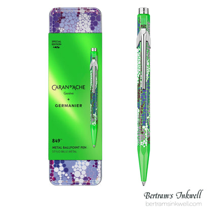 Caran d'Ache 849 Germanier Neon Green Ballpoint Pen - Special Edition