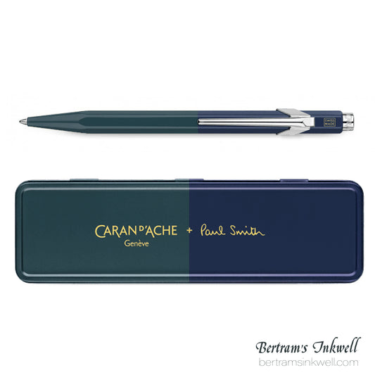 Caran d'Ache 849 Paul Smith Special Edition 4 Racing Green Navy Ballpoint