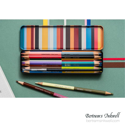 Caran d'Ache Paul Smith 5 Bicolor Set of 12 Colored Pencils with Brush