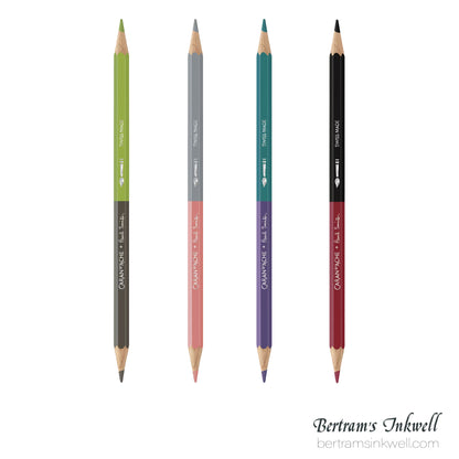 Caran d'Ache Paul Smith 5 Bicolor Set of 12 Colored Pencils with Brush