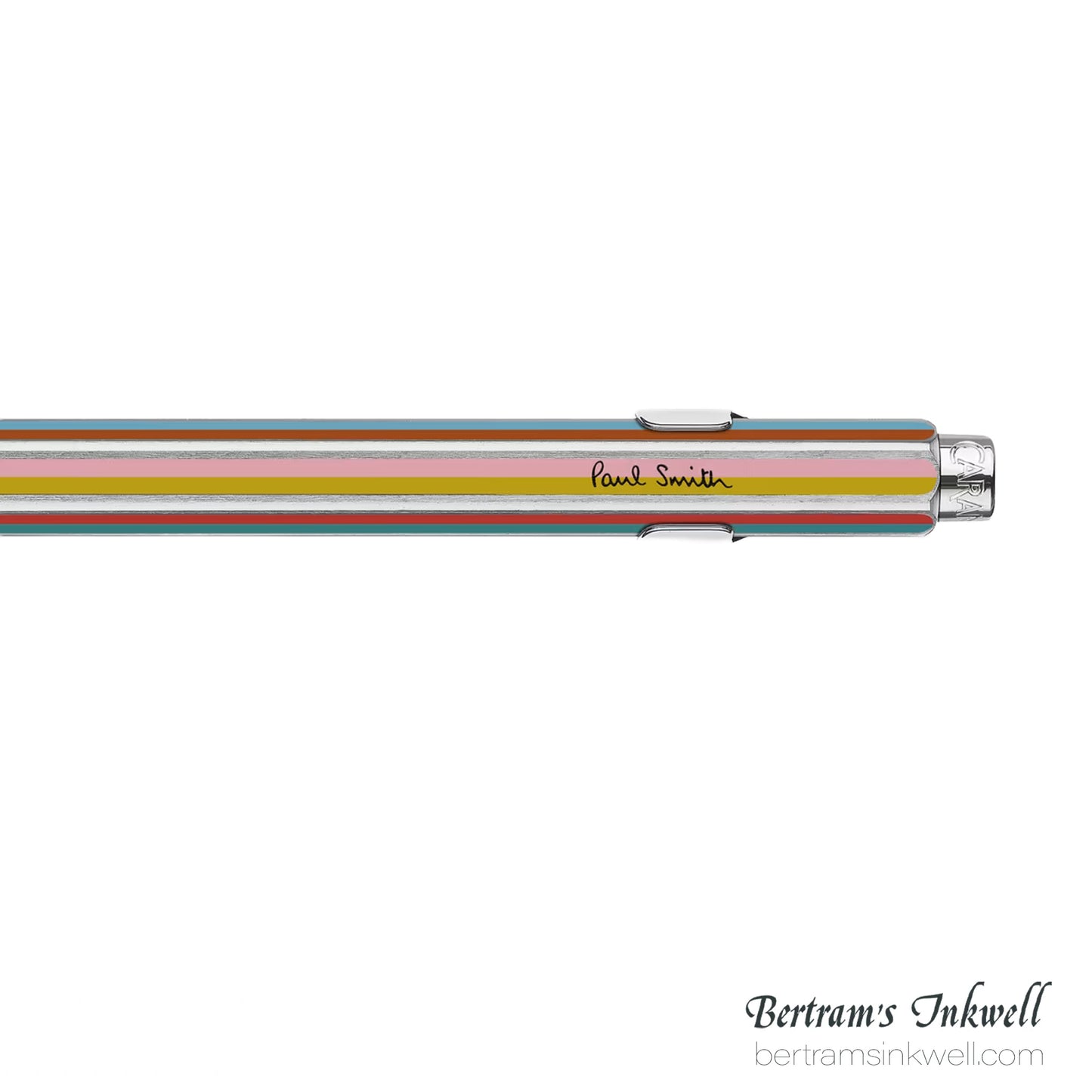 Caran d'Ache 849 Paul Smith 5 'Signature Stripe' Silver Ballpoint Pen