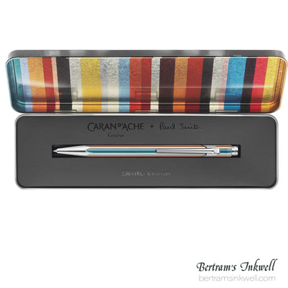 Caran d'Ache 849 Paul Smith 5 'Signature Stripe' Silver Ballpoint Pen