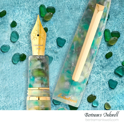 Esterbrook Estie Sea Glass Regular Size Gold Trim Fountain Pen