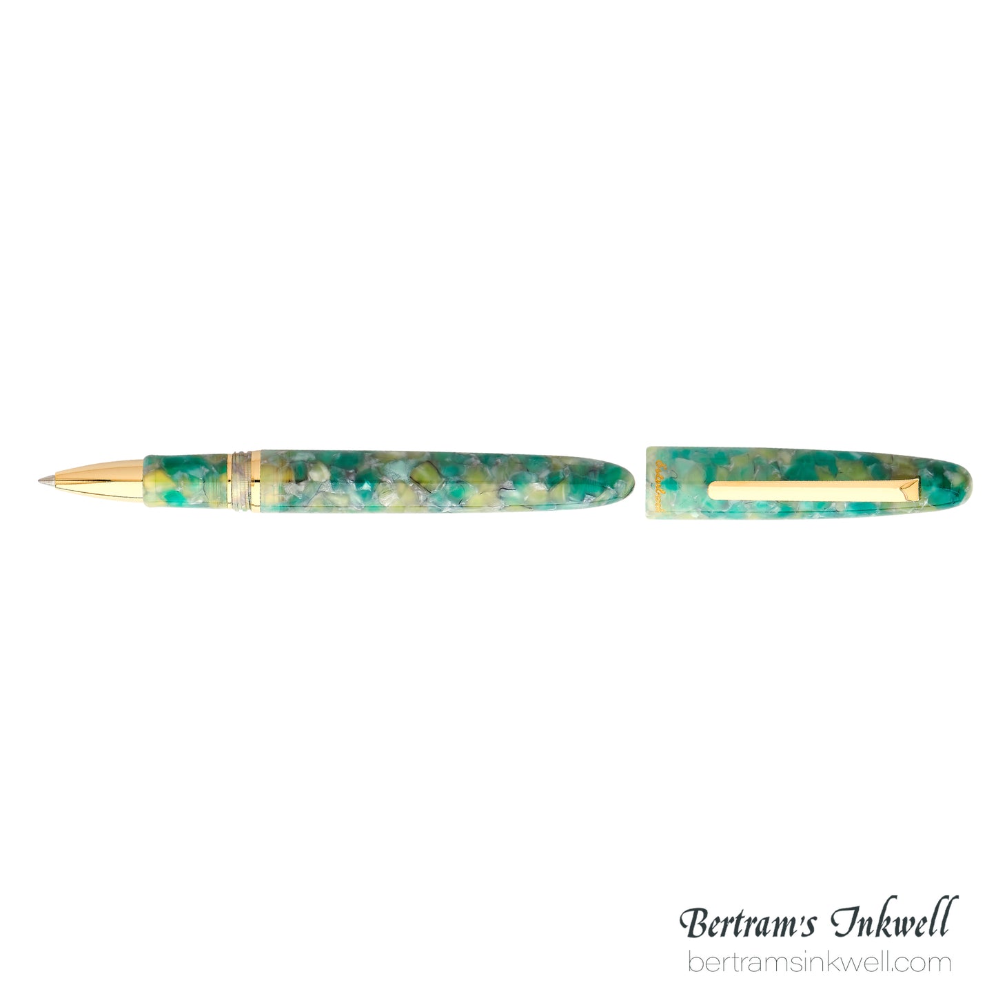 Esterbrook Estie Sea Glass Gold Trim Rollerball