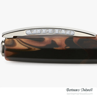 Visconti Medici Briarwood Ruthenium Trim Oversize Fountain Pen