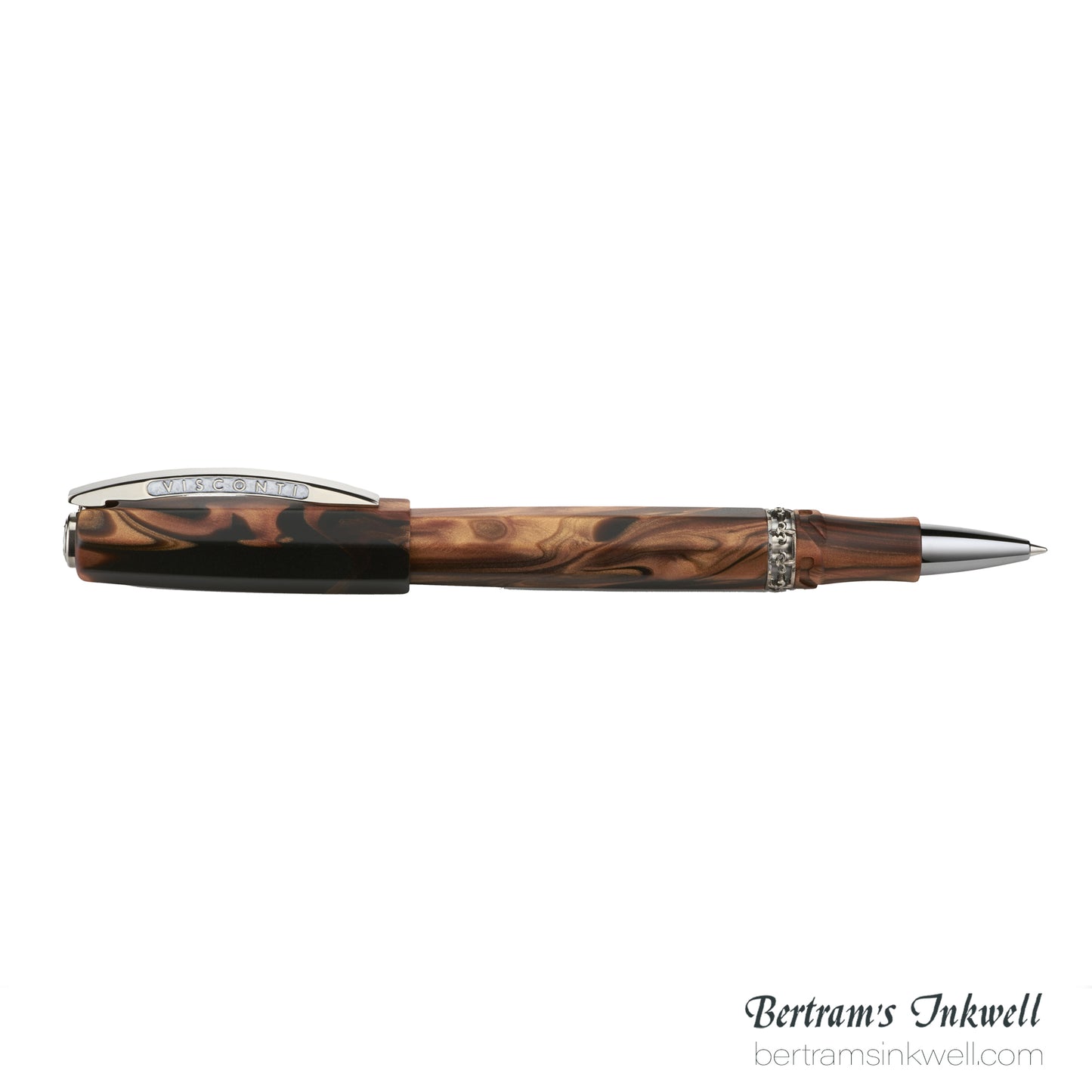 Visconti Medici Briarwood Ruthenium Trim Oversize Rollerball