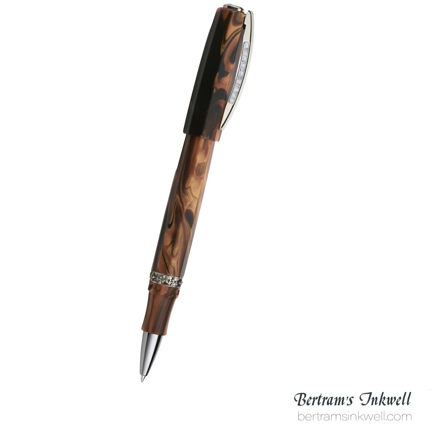 Visconti Medici Briarwood Ruthenium Trim Oversize Rollerball