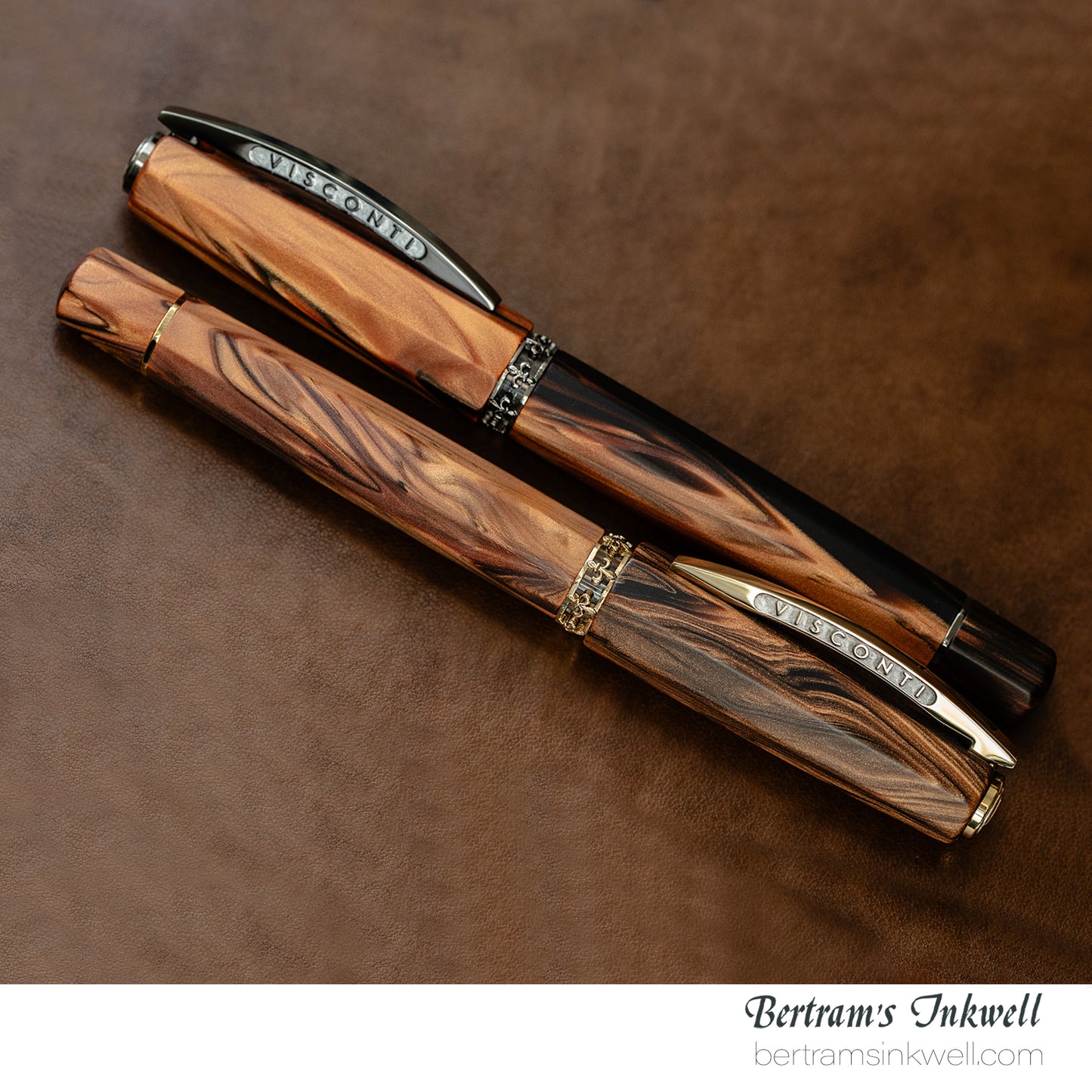 Visconti Medici Briarwood Ruthenium Trim Oversize Rollerball
