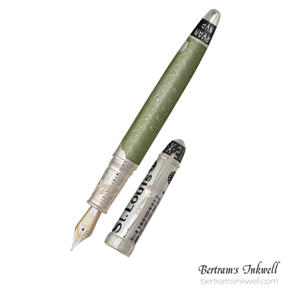David Oscarson Spirit of St. Louis Fountain Pen - Charles Lindbergh Sea Green