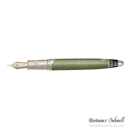 David Oscarson Spirit of St. Louis Fountain Pen - Charles Lindbergh Sea Green