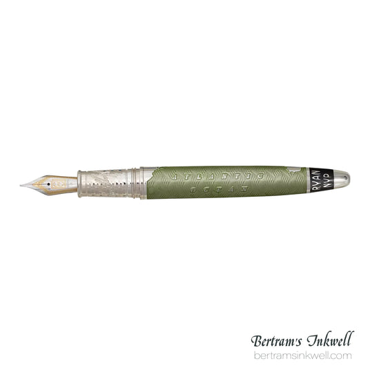 David Oscarson Spirit of St. Louis Fountain Pen - Charles Lindbergh Sea Green