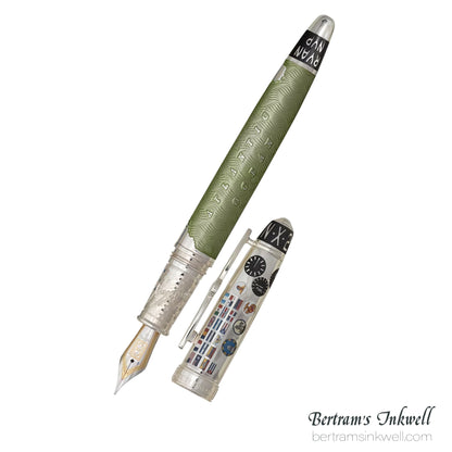 David Oscarson Spirit of St. Louis Fountain Pen - Charles Lindbergh Sea Green