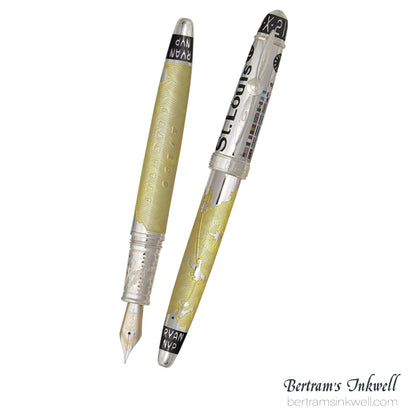 David Oscarson Spirit of St. Louis Fountain Pen - Charles Lindbergh Sunburst