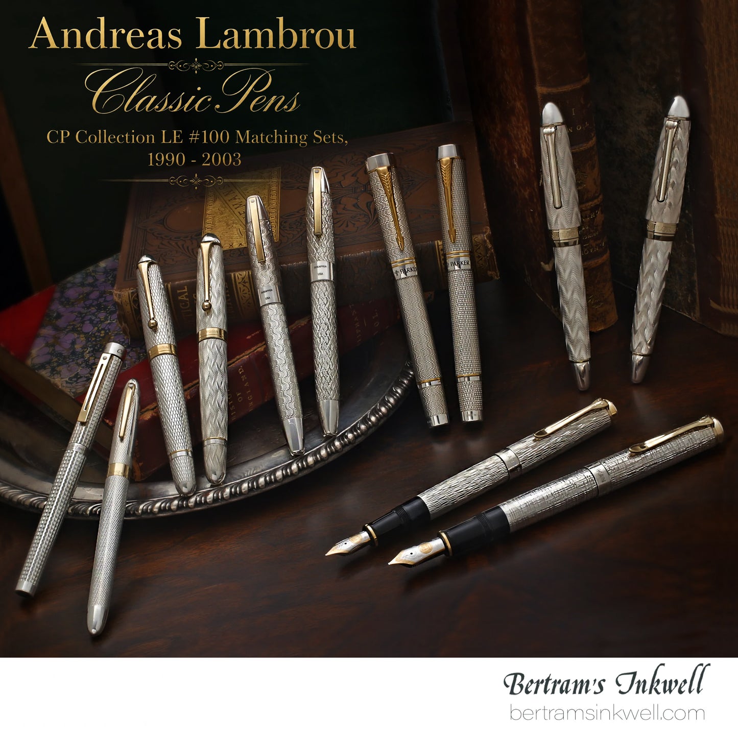 Andreas Lambrou Classic Pens CP Collection LE #100 Matching Sets, 1990 - 2003