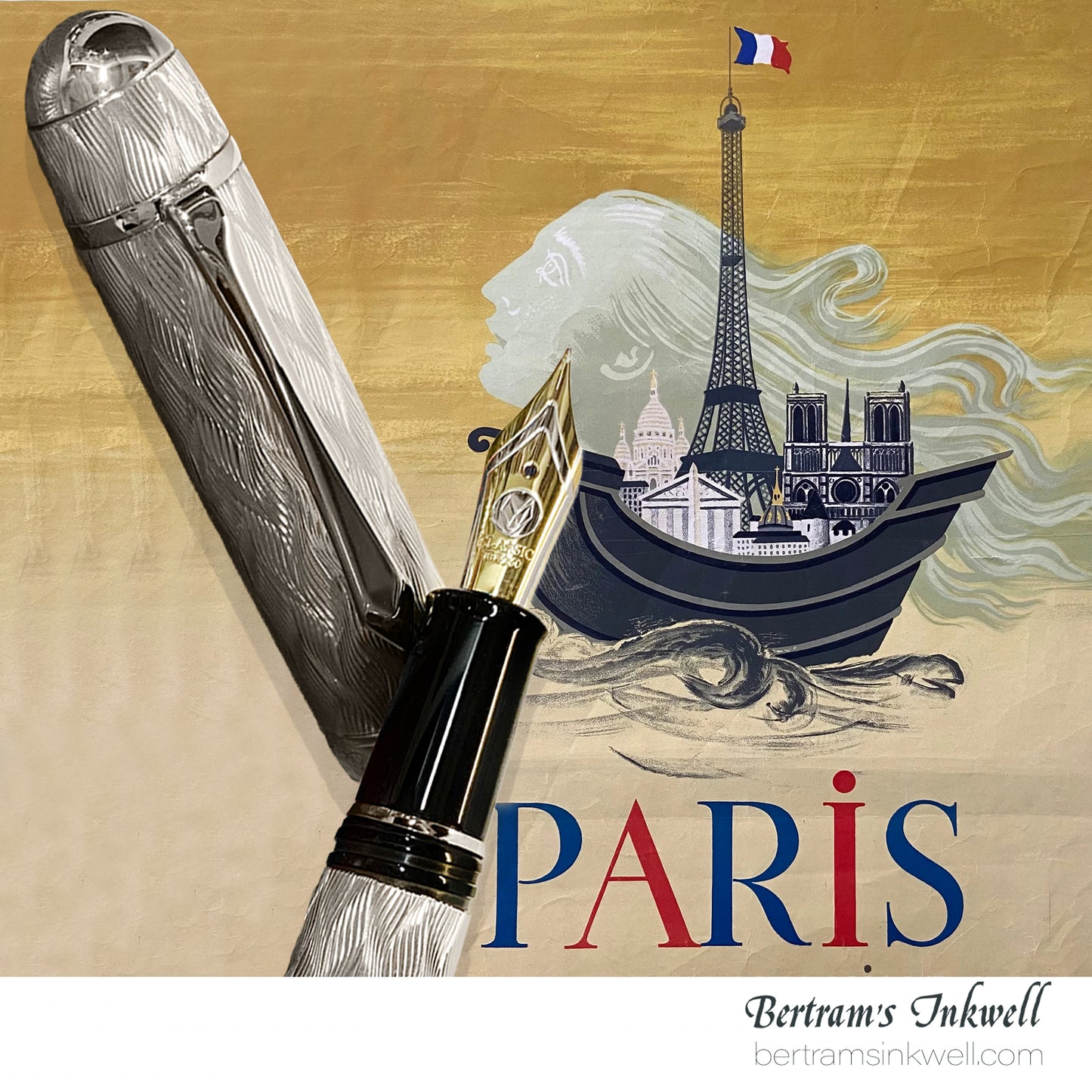 Classic Pens CP8 Murelli Pen Flamme Sterling Silver LE Fountain Pen, 2008