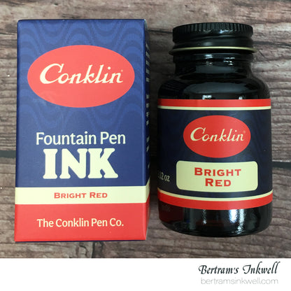 Conklin Bright Red Ink Bottle 60ml