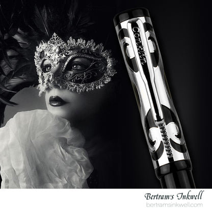 Conklin Deco Crest Sterling Silver Limited Edition Ballpoint With Leather Pen Case