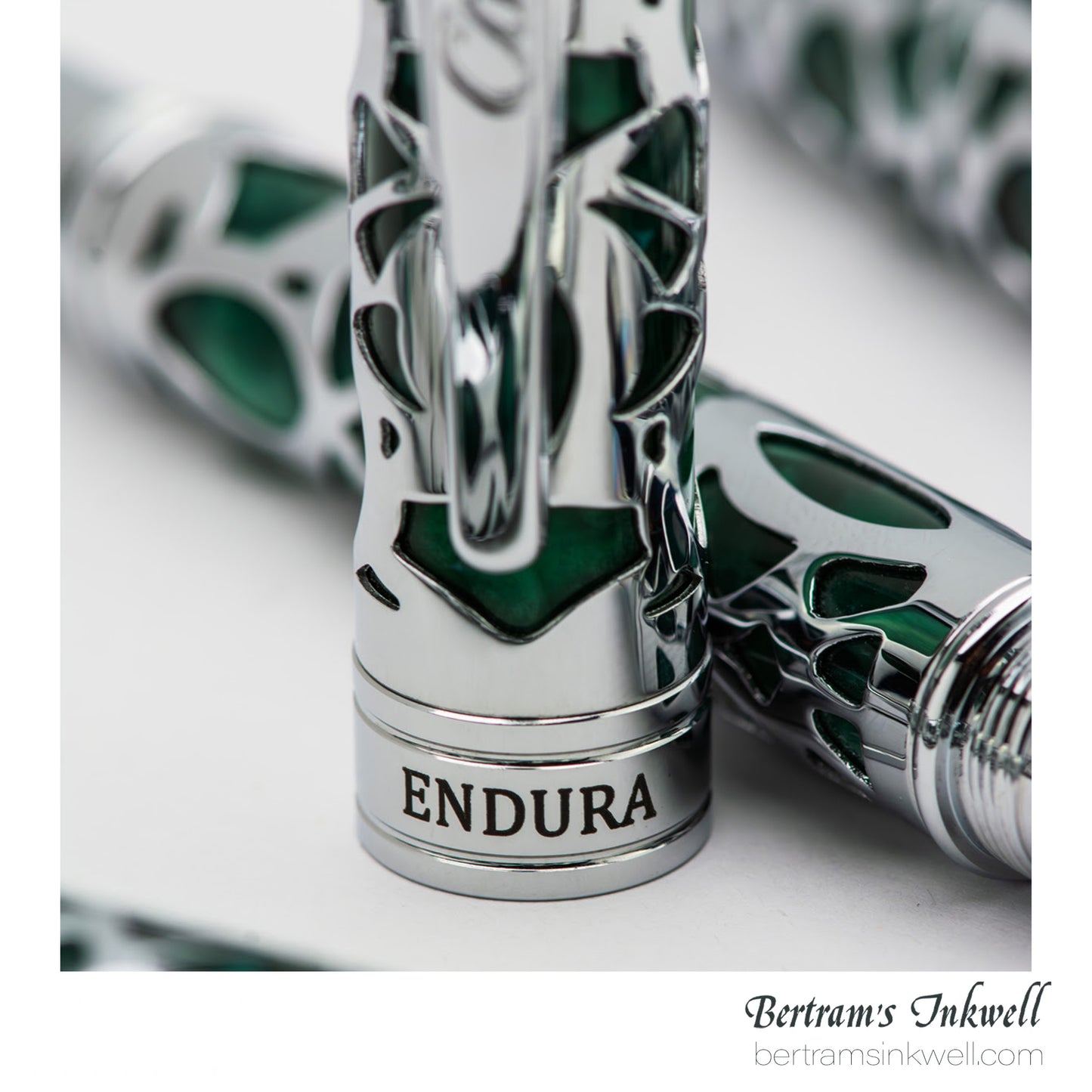Conklin Endura Deco Crest Green Fountain Pen