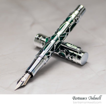 Conklin Endura Deco Crest Green Fountain Pen