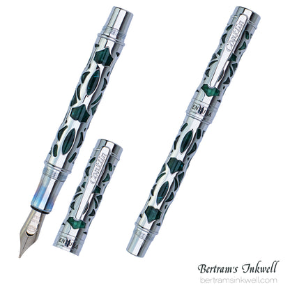 Conklin Endura Deco Crest Green Fountain Pen