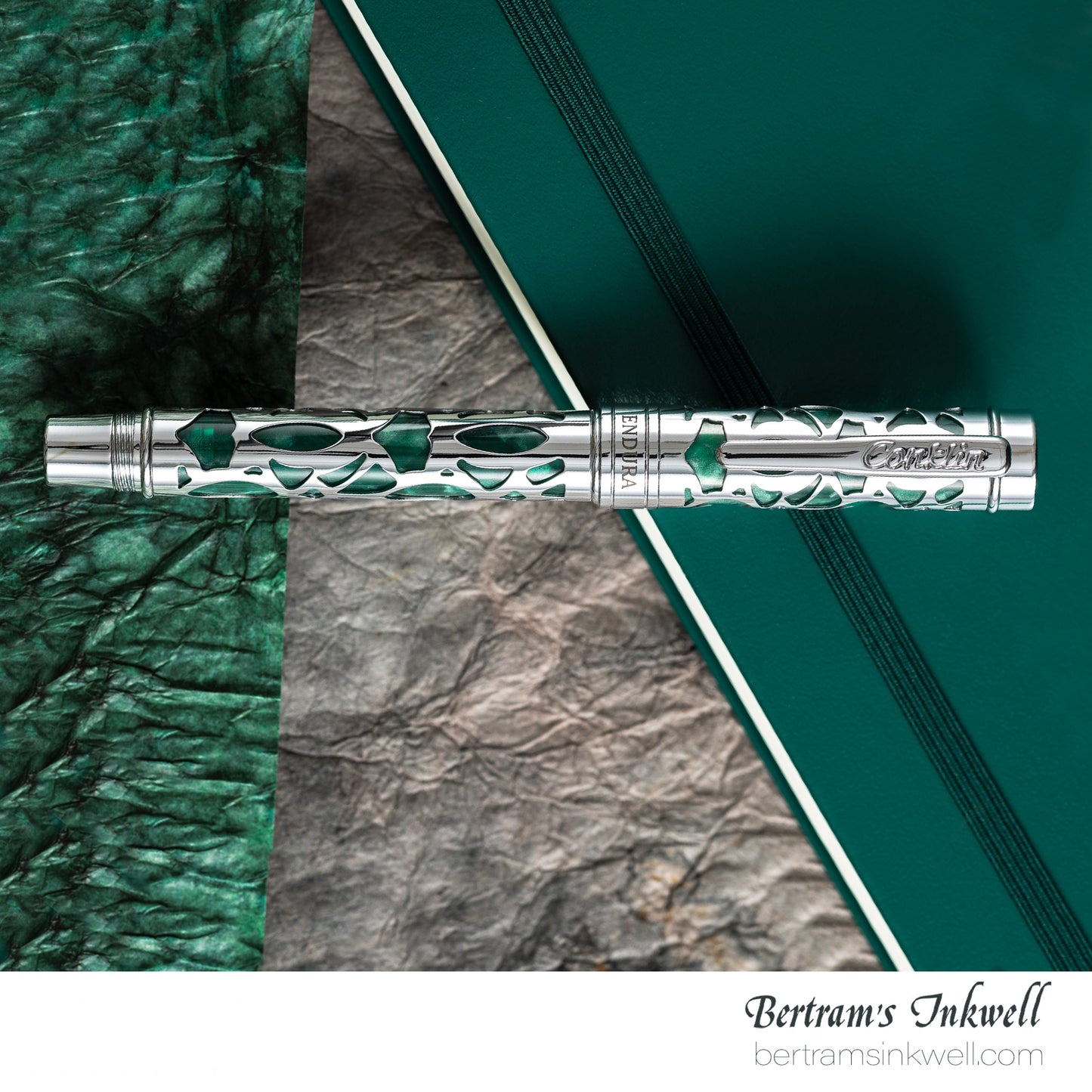 Conklin Endura Deco Crest Green Fountain Pen