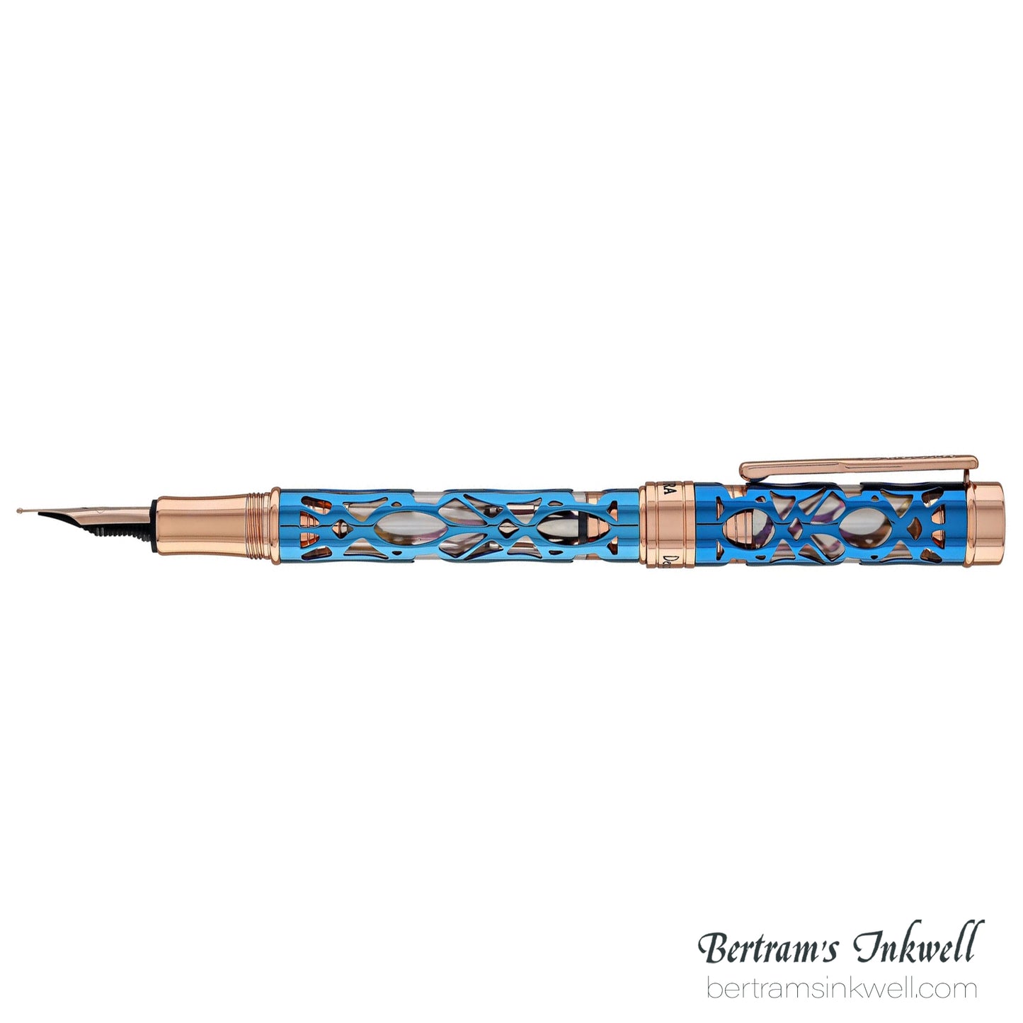 Conklin Endura Deco Crest Demo Blue Fountain Pen