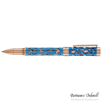 Conklin Endura Deco Crest Demo Blue Rollerball