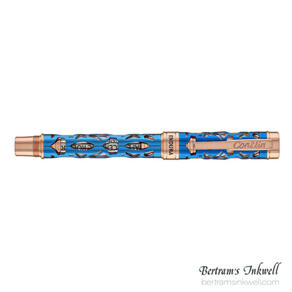 Conklin Endura Deco Crest Demo Blue Rollerball