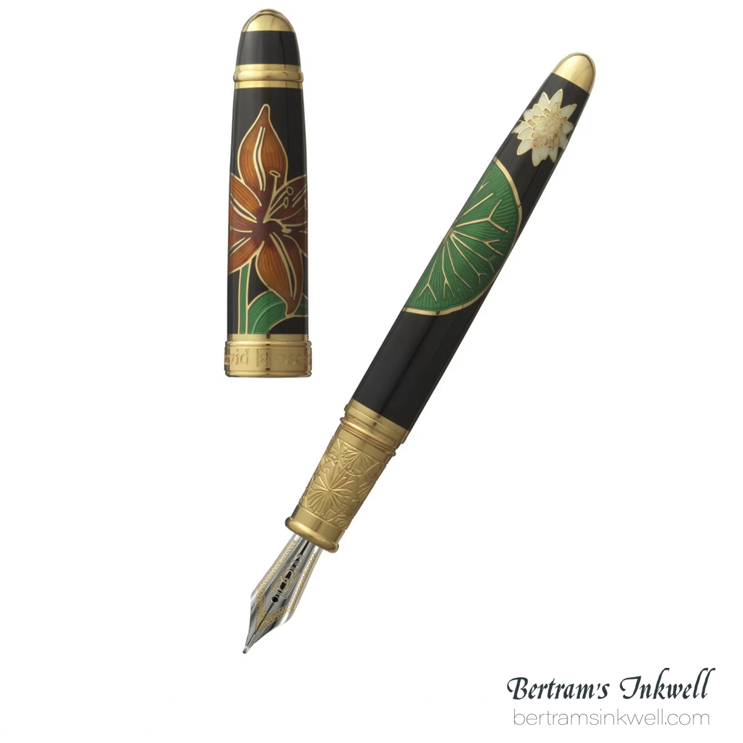 David Oscarson Consider the Lilies Opaque Black Fountain Pen